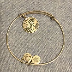 Alex and ani silver tone adjustable bracelet